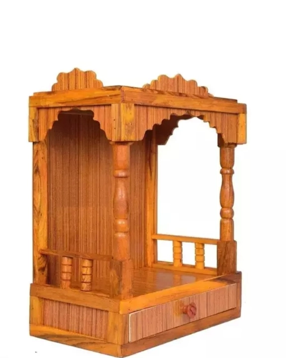 Hydroshell Wooden Plywood Mandir for Pooja Home Decoration Wall Mounten Beautiful Temple (Hight 52 X uploaded by business on 12/21/2022