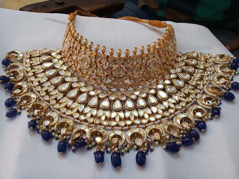 Diamond polki necklace uploaded by Premraj Bhairulal Jewellers on 5/10/2020