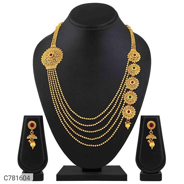 Asmitta Alluring Gold Plated Jewellery Sets
 uploaded by Fashion Plaza on 2/4/2021