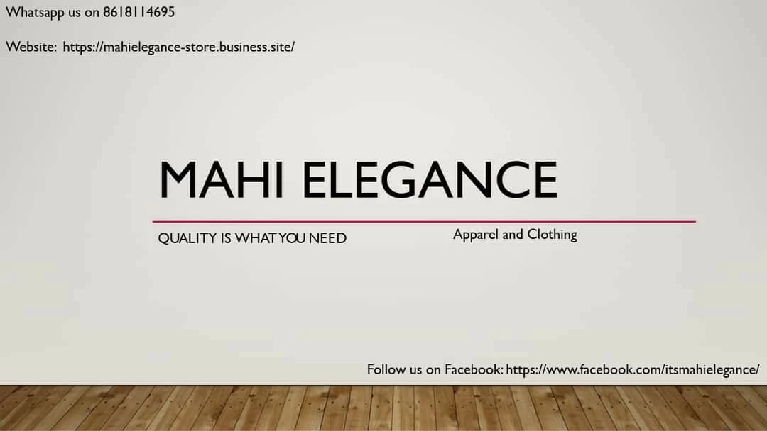 Visiting card store images of Mahi Elegance