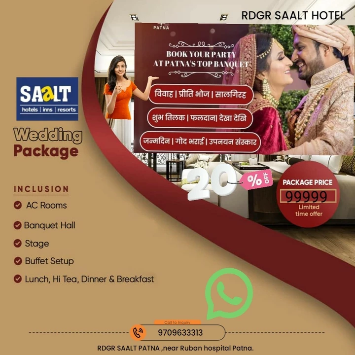 Visiting card store images of Saalt hotels consultants