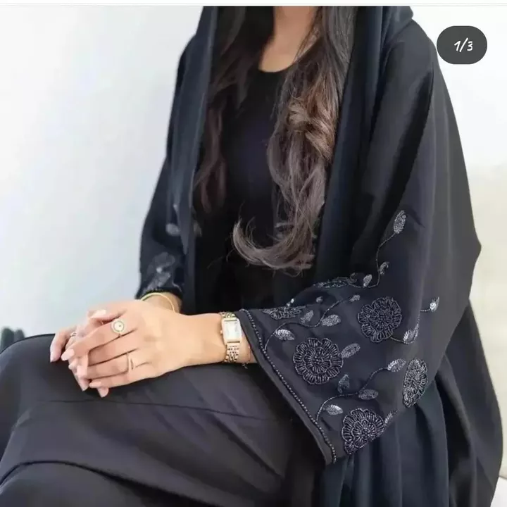 Handworked burqa uploaded by Raaya Abaya on 12/21/2022