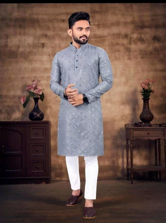 Men's kurta for stitching  uploaded by business on 12/21/2022