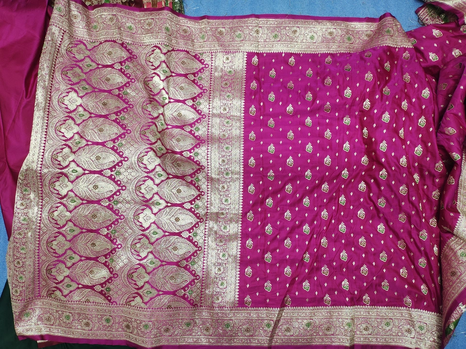 Banarasi katan mina saree uploaded by Rida fashion on 12/21/2022