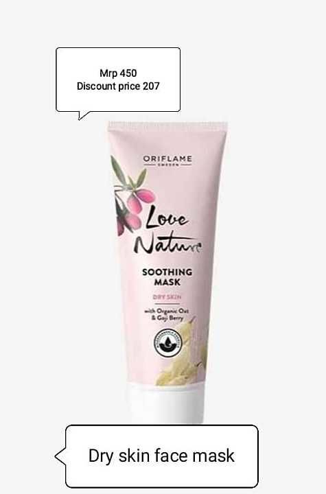 Dry skin only face mask oriflame sweden brand products uploaded by business on 2/4/2021