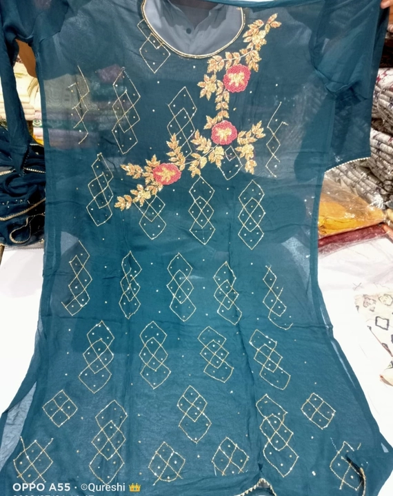 Fully hand work jorget uploaded by Naina Manufacturer on 12/21/2022