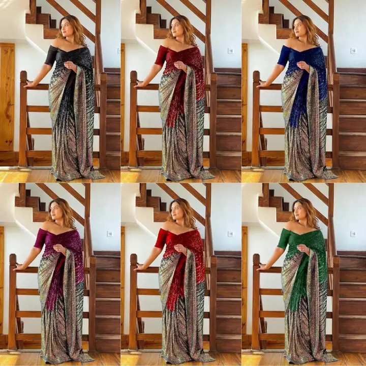Party wear saree  uploaded by Kamdhenu Fashion  on 12/21/2022