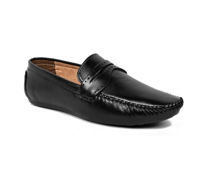 JBMR shiny black loafers shoes for men. uploaded by JBMR Wholesaler on 2/4/2021