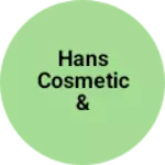 Business logo of Hans cosmetic & garment stor