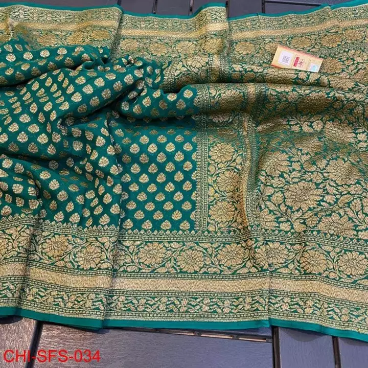 Post image *MS CREATIONS* 

👉 DESCRIPTION: Latest New Arrival  exclusive Fancy *semi Georgette* silk banarasi saree Available At Wholesale Price

👉 PATTERNS: Full Reach big Scart Border And Pallu With All 

👉 FABRIC: Banarasi semi Georgette Silk saree

👉 FABRIC TYPE: Soft &amp; Smooth ( DYBLE)

👉 QUALITY: Best in Class

👉 MEASUREMENT: 5.5 Meter Saree Size Approx 1 Meter Blouse Size Approx

👉 CONDITIONS: New &amp; Exclusive

👉 Availability: In Stock

👉 PRICE: At Wholesale Price

👉 POLICY: The Returns Policy Will Be Applicable Only In The Case of Defected,
Damage, And Defferent Sarees

👉 BULK AND WHOLESALE AVAILABLE
contac no 
6295296545