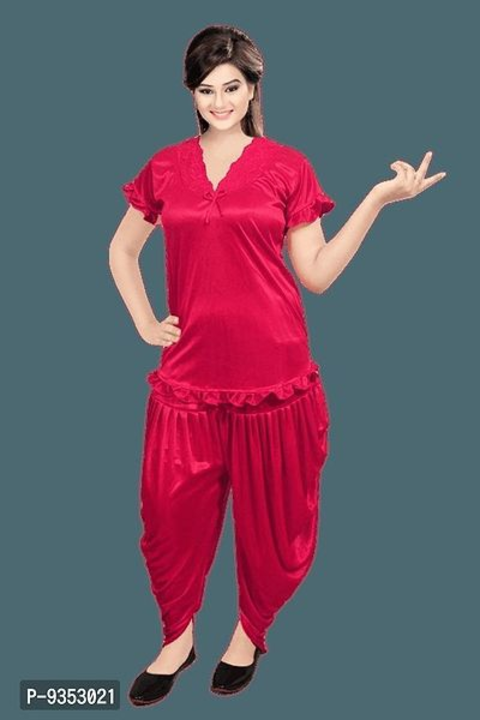 Dhoti style night suit satin  uploaded by New durga traders on 12/22/2022