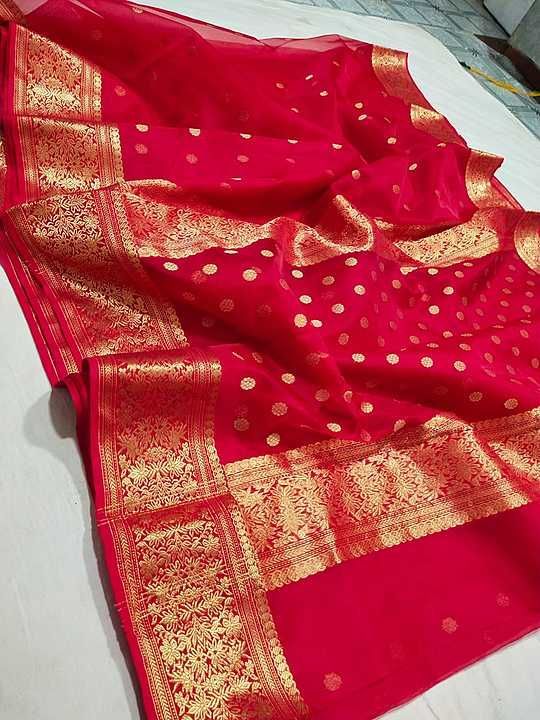 Chanderi handloom sarees kataan silk uploaded by business on 2/4/2021