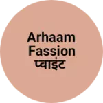 Business logo of Arhaam fassion प्वाइंट