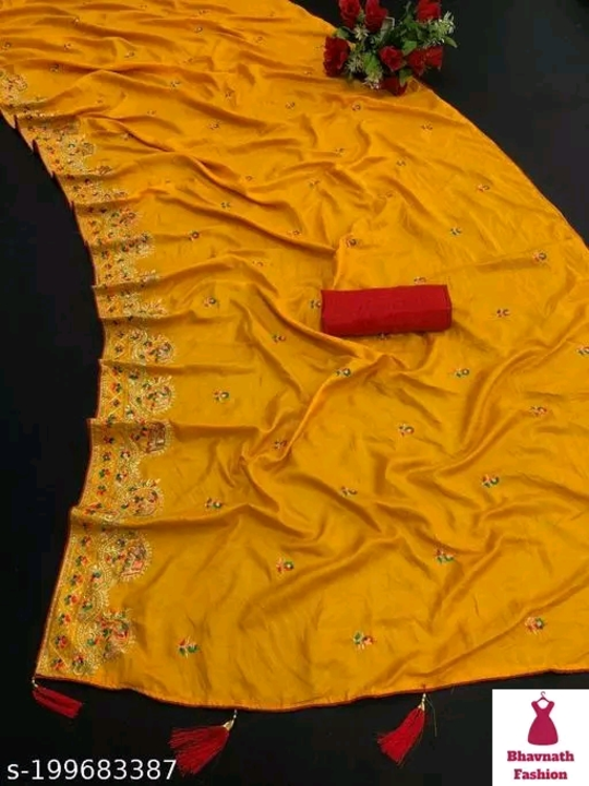 Rangoli saree uploaded by Bhavnath fashion on 12/22/2022