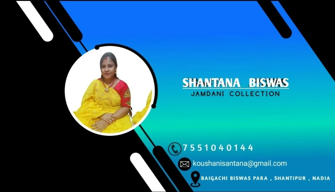 Visiting card store images of Saree online business