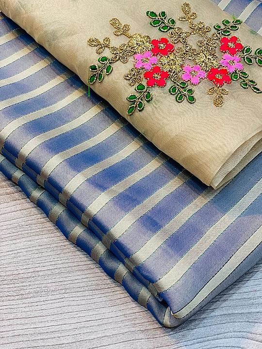 Post image Sri 
☀️New Arrival Premium Collection 

*KF - TANDAV*

🥳Fabric Sattin Jari Saree With Organza Coding Multi Embroidery Work Blouse !
 
Price 1050/-+ship*

100% Premium Quality 

Ready Stock 🥳