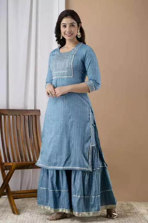 Looking for a festival look 
We r ready with new launch

Pure heavy quality lurex rayon  kurta with  uploaded by Rhyno Sports & Fitness on 12/22/2022