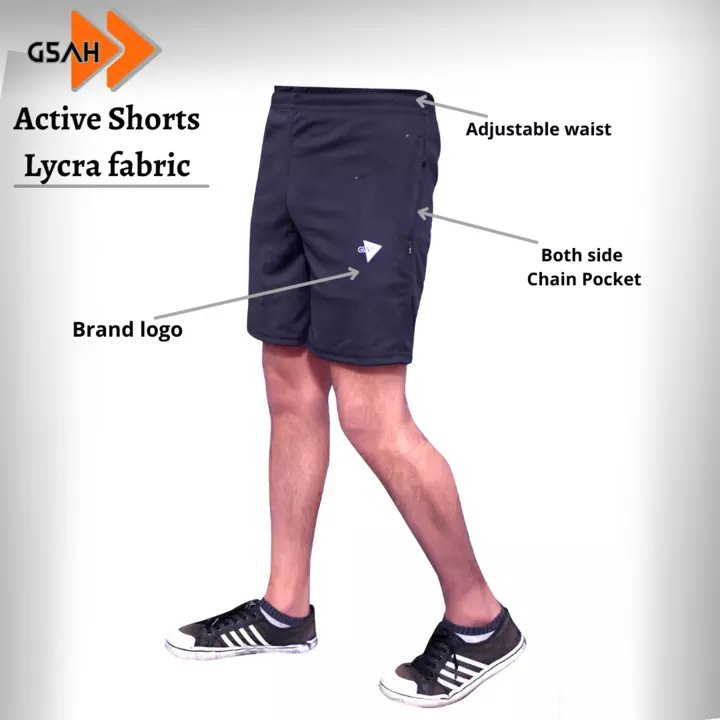 Active Shorts lycra  uploaded by Ganpati sports and Hosiery on 12/23/2022