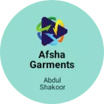 Business logo of Afsha garments