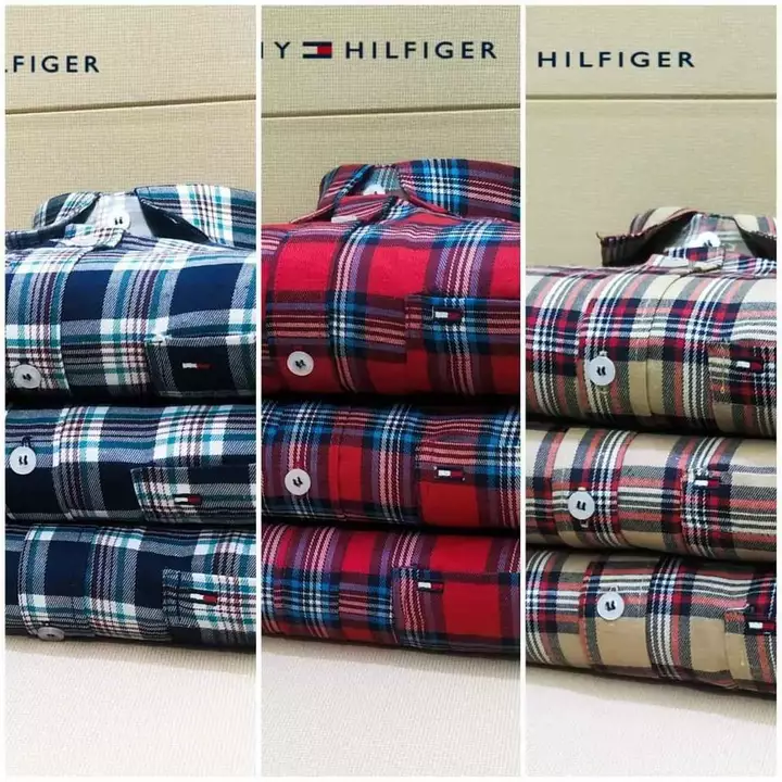 *Tommy Check Shirts*

*Size M.L.XL*

*Ratio 2.2.2*

*Fabric cotton twill*

*Moq 60pieces*

*Price.   uploaded by Rhyno Sports & Fitness on 12/23/2022