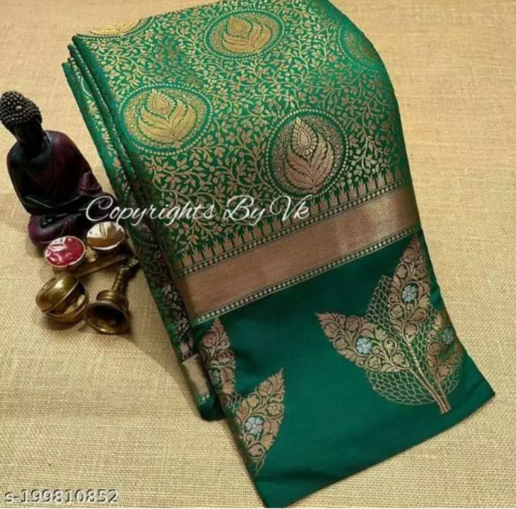 Post image * NEW LAUNCHING *
Balaji Lifestyle-4583

With gorgeous zari designs all over, this Punch Handcrafted Kanjivaram Saree has an enticing look. Saris with zari work add a special gleam to silk Sarees such as this Kanjivaram design.

Fabric Type: BanarasiSof Silk Saree 
Saree Length 5.5 Meter
Blouse Length 0.8 Meter
Price::549₹/
Colour::7
ParfectWeight:523gm
Washing Instructions: Dry Clean Only
Ready to ship 

 *100% ORIGINAL BEST QUALITY* 
*COPPER ZARI WEAVING*
This item is designed and manufactured by us, which ensures it is 100% original. Images can also look a little different on some devices, but our products will always look far better than images on a computer or mobile