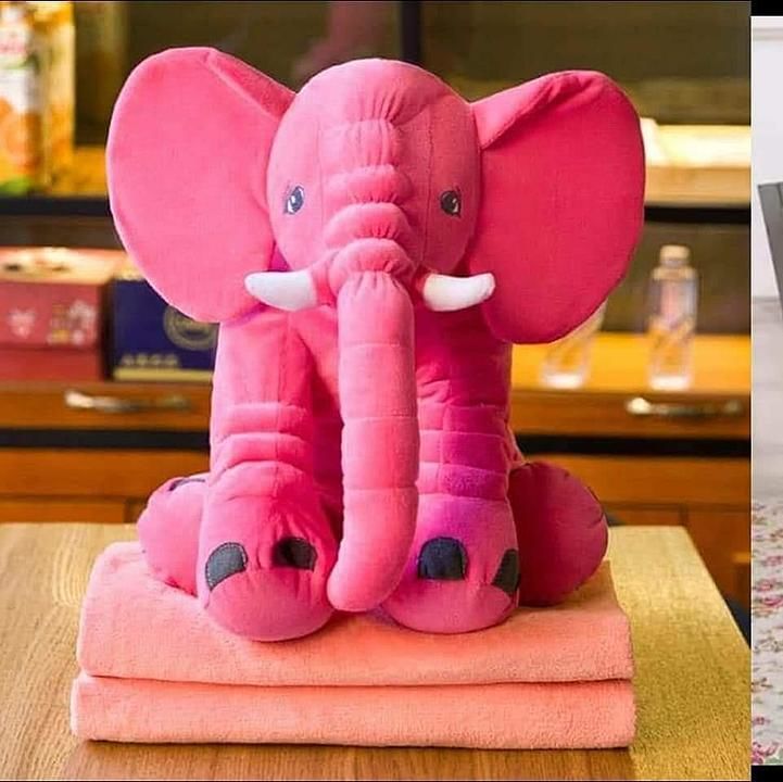 Cute elephant soft toy wid blanket  uploaded by Ishit_collective  on 2/4/2021