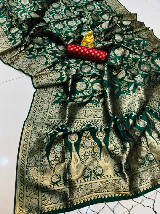 Soft silk saree with pure jari  uploaded by Suyukti fab on 12/23/2022