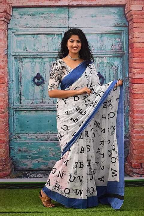 Post image Cotton sarees with blouse