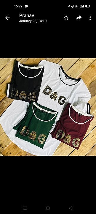 D&G Round Neck T-Shirts uploaded by business on 2/4/2021