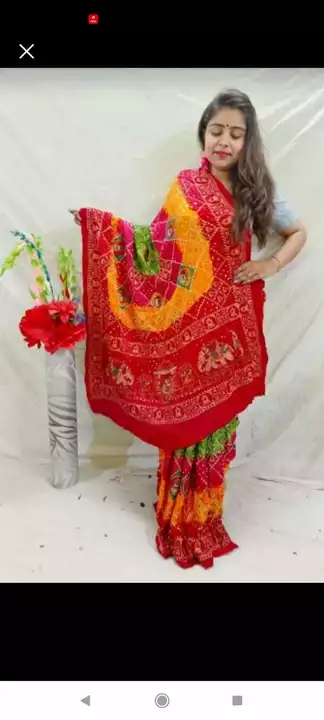 Gaji modal malti saree uploaded by Ankita Fashion on 12/23/2022