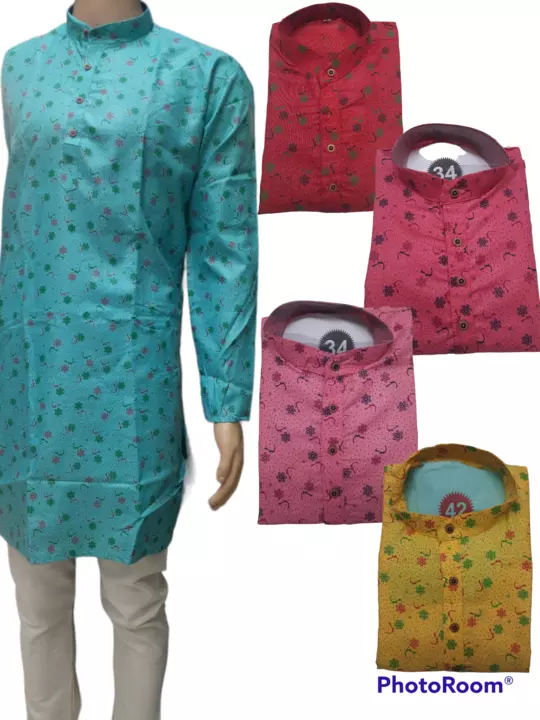 Cotton printed kurta pajama set  uploaded by business on 12/23/2022