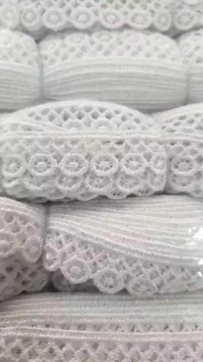 White GPO lace uploaded by Shreeji lace on 12/23/2022