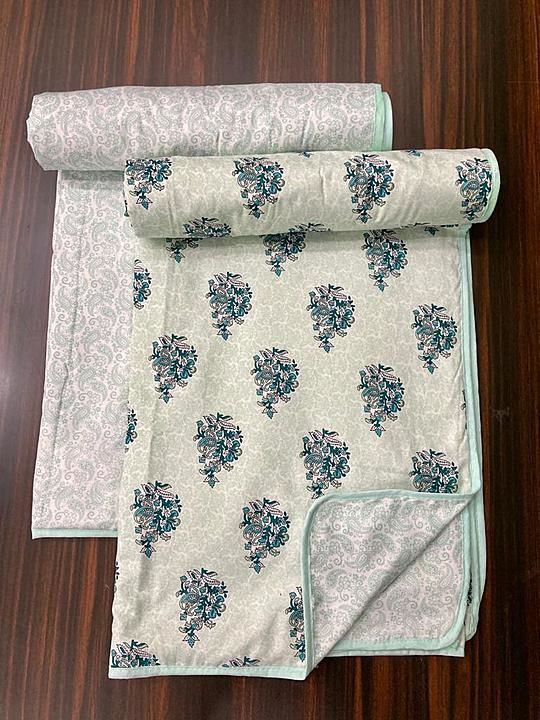 Post image *❤️SELOTOS SINGLE BED DOHAR❤️*
UPDATED DESIGNS
 ➡️FABRIC-PURE COTTON_ 
 ➡️SINGLE BED DOHR (pair) packing 
➡️REVERSIBLE DOHAR
 ➡️PRICE-1250-💥(PER PAIR)

 ➡️WEIGHT-1600 gms
 
 *ATTRACTIVE PVC BAG PACKING* 
 _QUALITY PRODUCT FOR QUALITY LOVERS_