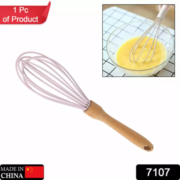 7107 Whisk Wood Handle hand Bender ( 1 pcs ) uploaded by DeoDap on 12/24/2022