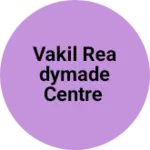Business logo of Vakil Readymade Centre