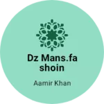 Business logo of Dz mans.fashoin