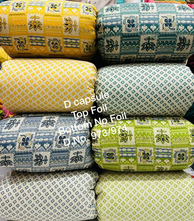 Cotton D capsule foil print fabric uploaded by Swastik creation on 5/12/2024