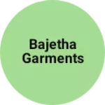 Business logo of Bajetha garments