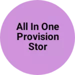 Business logo of All in one provision stor