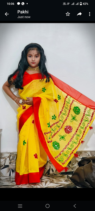 Kids saree uploaded by business on 12/24/2022