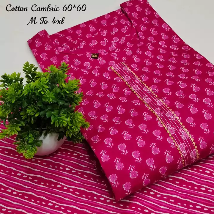 M To 4xl

100% Pure Jaipuri 60 60 Cotton CAMBRIC Pair uploaded by ISHAAN TEXTILES on 12/24/2022
