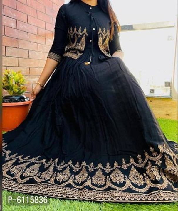 Gown Anarkali Kurti With Jacket
 uploaded by RkGarments on 12/24/2022