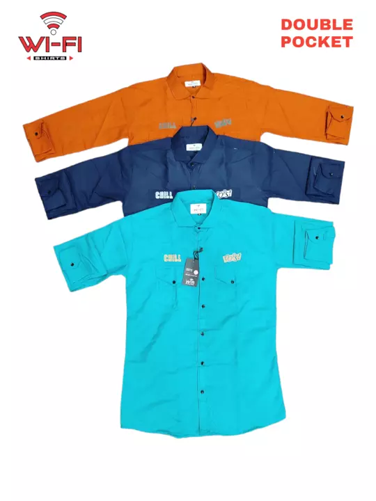 Double Pocket Party Wear Shirts For Mens uploaded by 𝗗𝗜𝗛𝗔 𝗚𝗔𝗥𝗠𝗘𝗡𝗧𝗦 on 5/29/2024