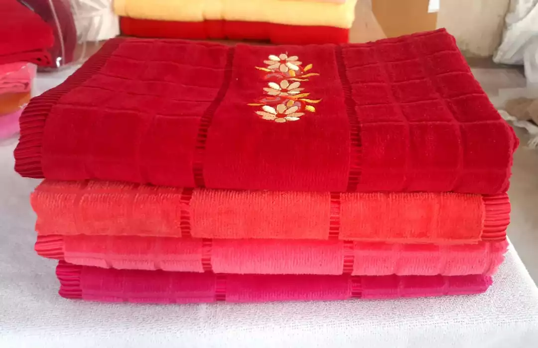 VELVET EMBROIDERY TOWELS uploaded by SHAHINS' COLLECTION  on 12/24/2022