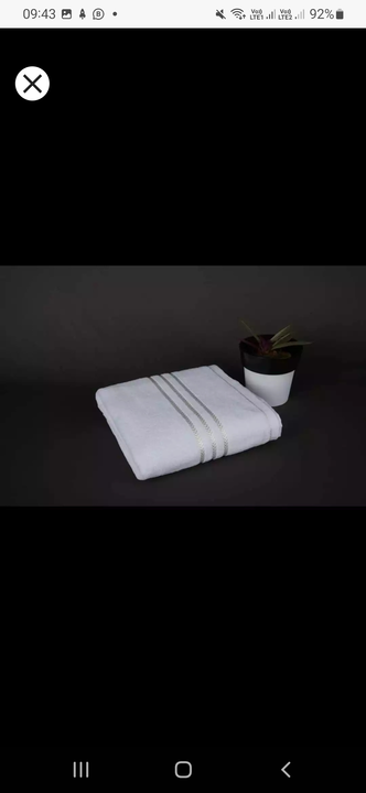 White towel 100%pure cotton  uploaded by Rajesh handloom outlet on 12/24/2022