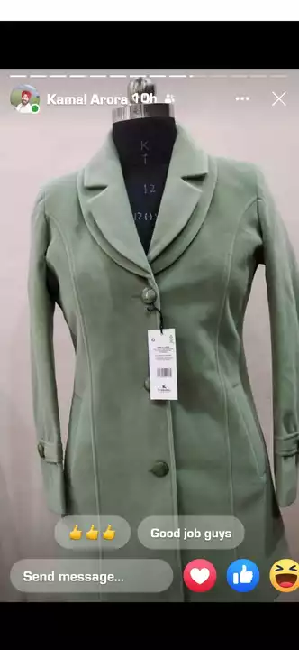 Coat for women stylish  uploaded by business on 12/24/2022