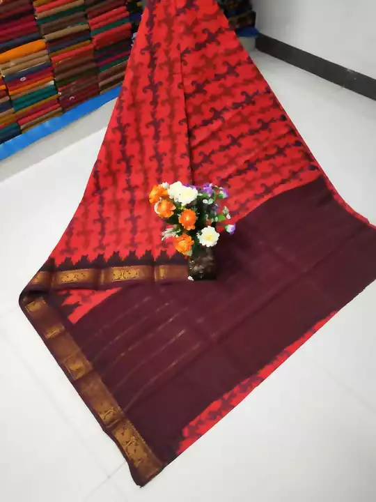 Madurai cotton sungudi one side border sarees uploaded by SKS GARMENTS on 4/30/2024