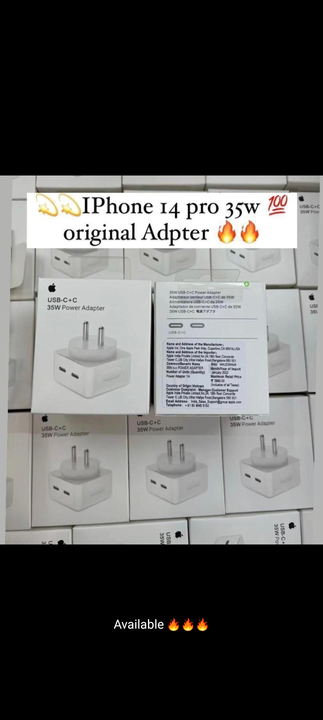 14 pro adaptor 35w  uploaded by Nillkanth mobile accessories on 5/31/2024