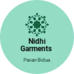 Business logo of Nidhi garments
