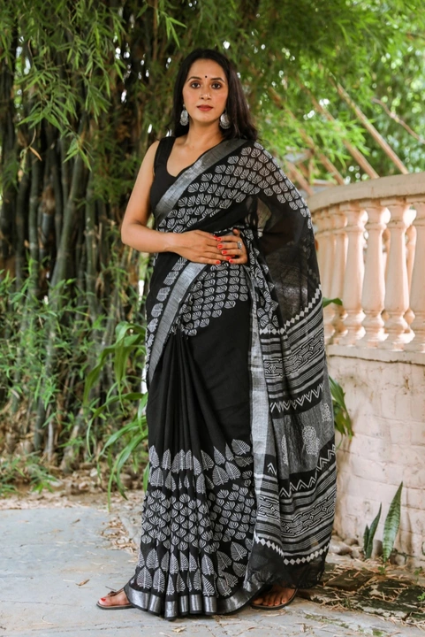 Cotton Linen Sarees  uploaded by business on 12/25/2022